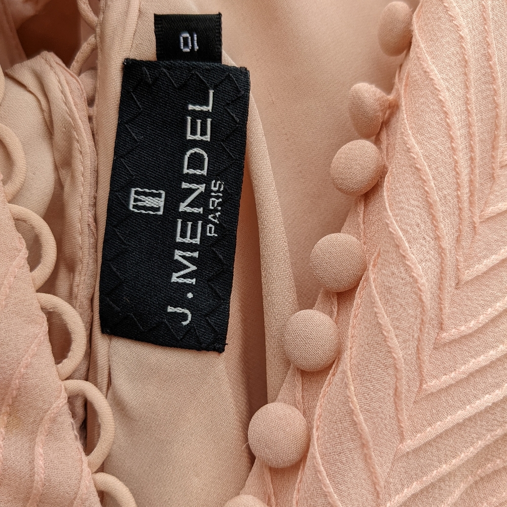 J Mendel pink silk dress